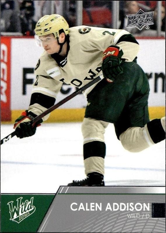 2021-22 Upper-Deck AHL Calen Addison #8 trading card