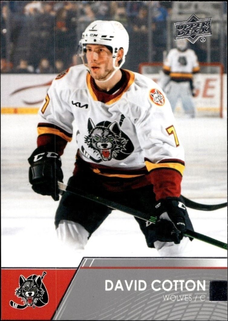 2021-22 Upper-Deck AHL David Cotton #75 trading card