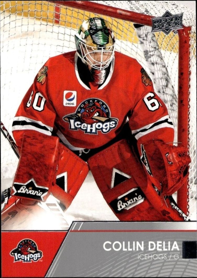 2021-22 Upper Deck AHL Collin Delia #34 trading card