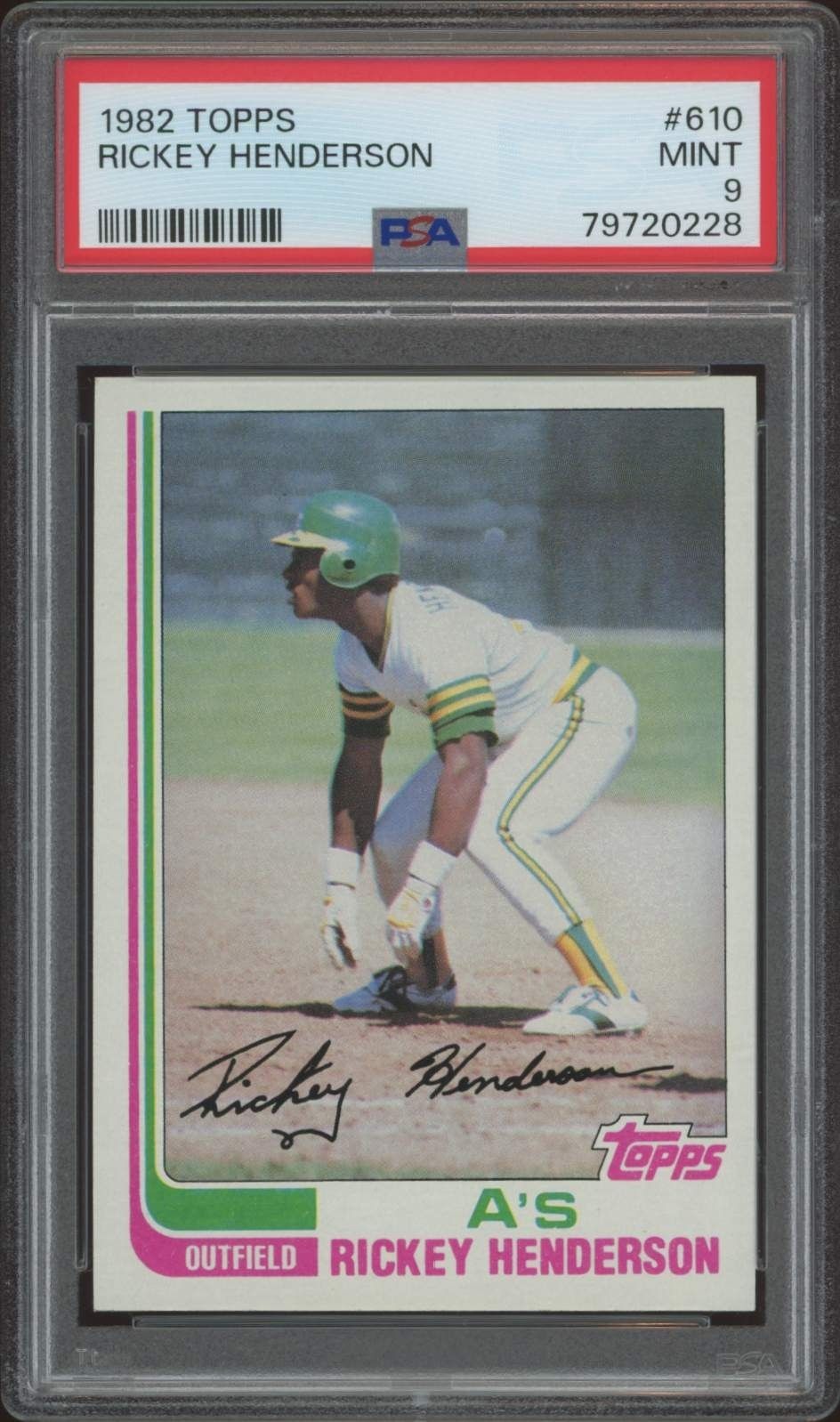 1982 topps Rickey Henderson #610