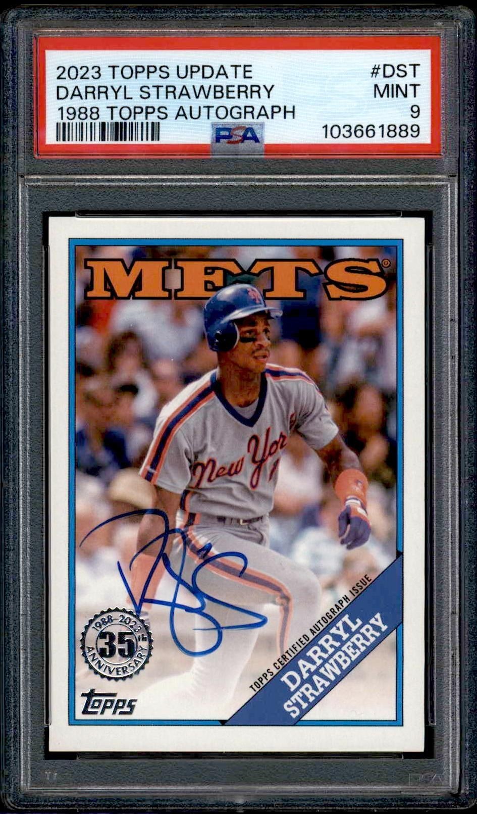 2023 Topps Update Series Darryl Strawberry #88BA-DST trading card