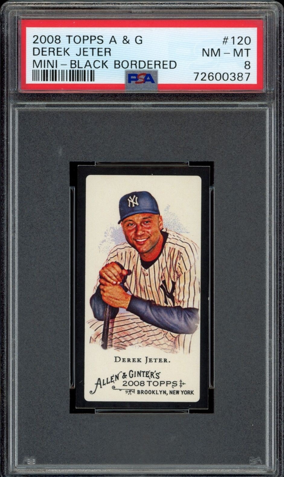 2008 Topps Allen & Ginter Derek Jeter #120 trading card