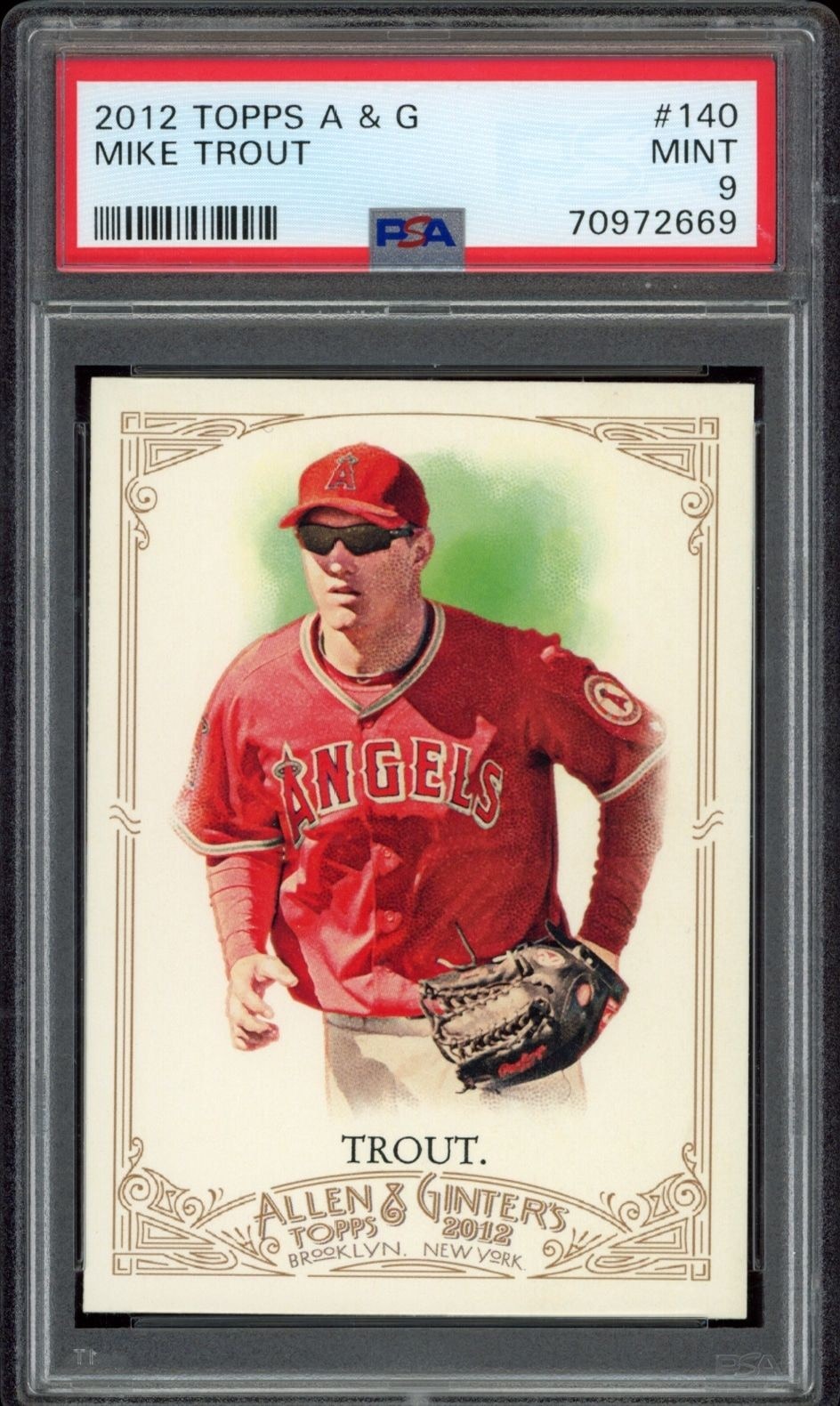 2012 Topps Allen & Ginter Mike Trout #140 baseball trading card front