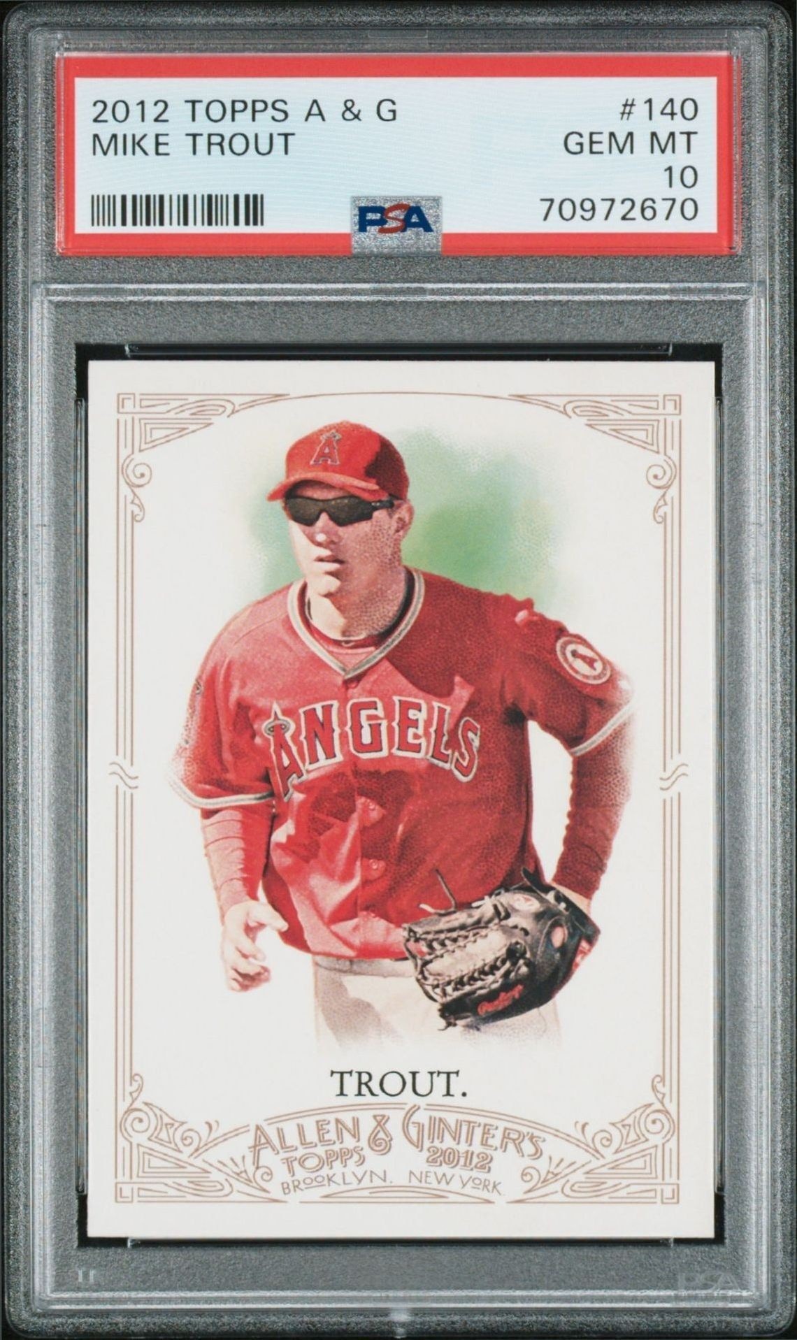 2012 Topps Allen & Ginter Mike Trout #140 trading card