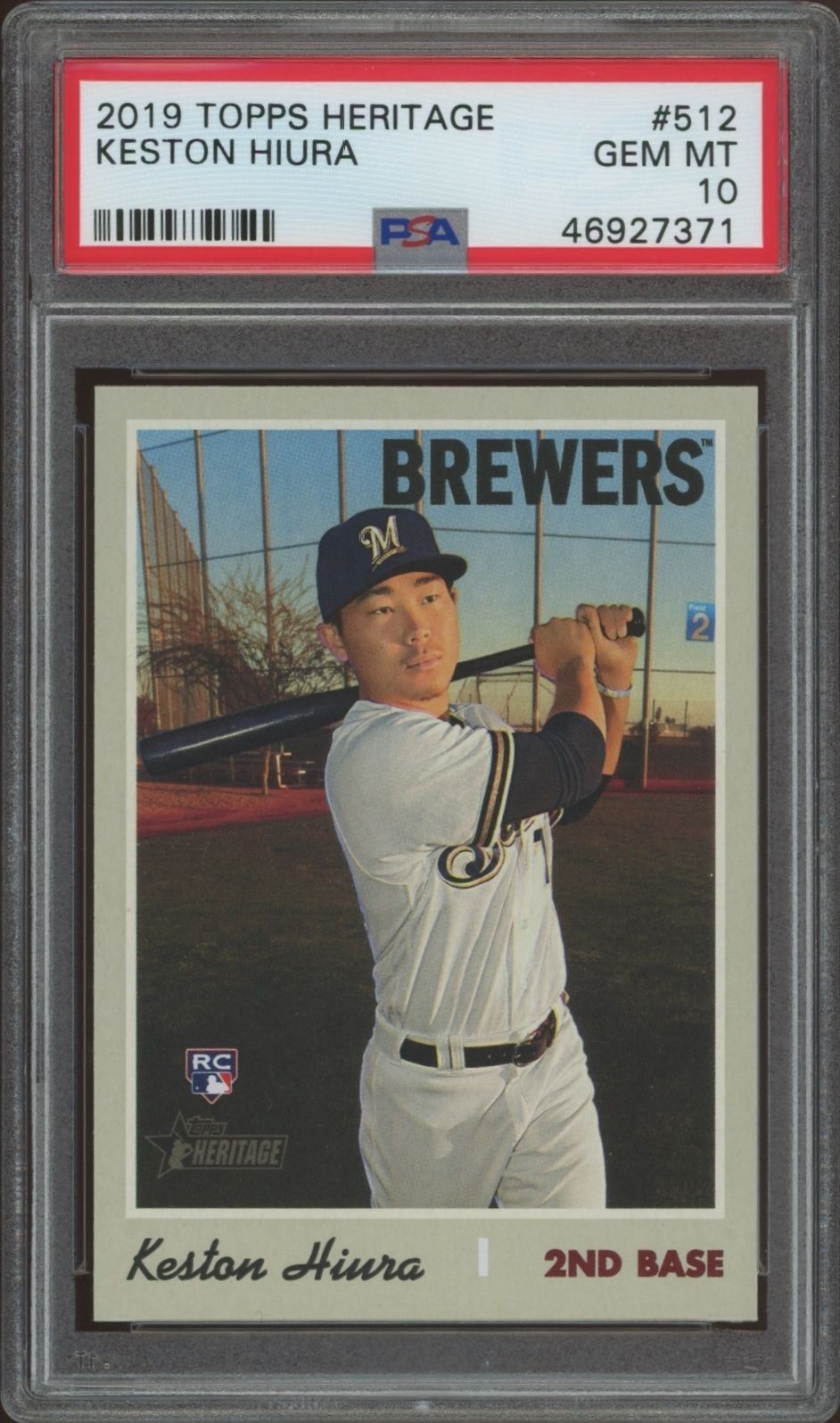 2019 Topps Heritage High Number Keston Hiura #512 trading card