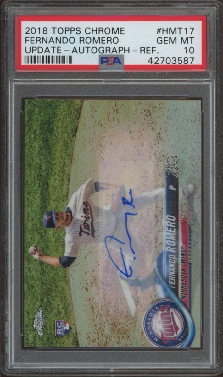 2018 Topps Chrome Update Fernando Romero #HMT17 trading card