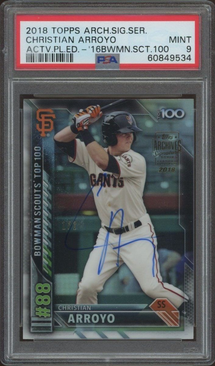 2016 Bowman Christian Arroyo #BTP-88 trading card