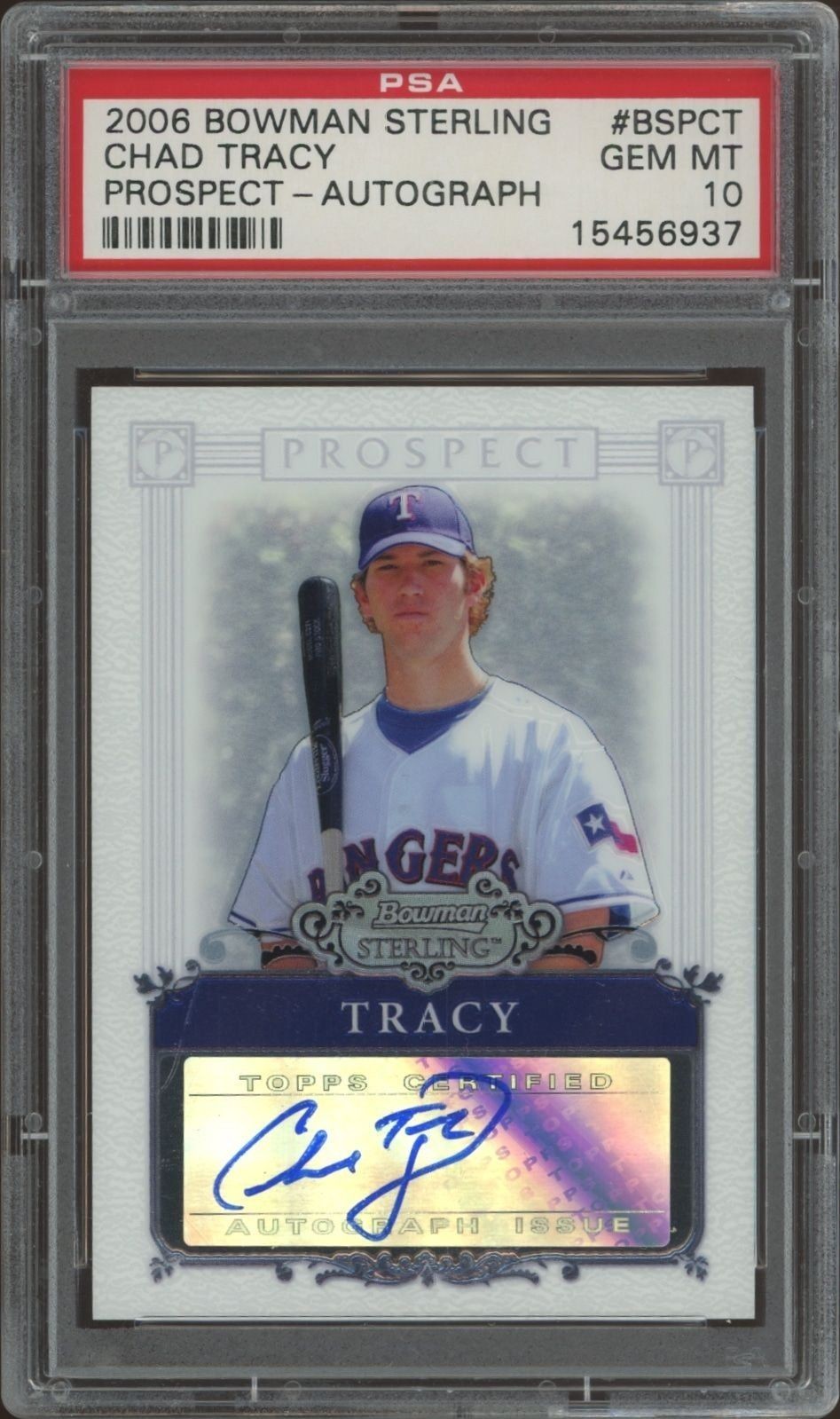 2006 Bowman Sterling Chad Tracy #BSP-CT trading card