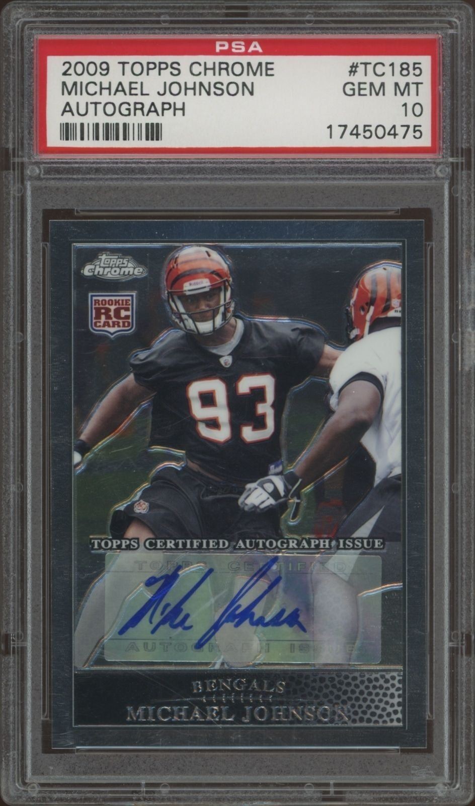 2009 Topps Chrome Michael Johnson #TC185 trading card