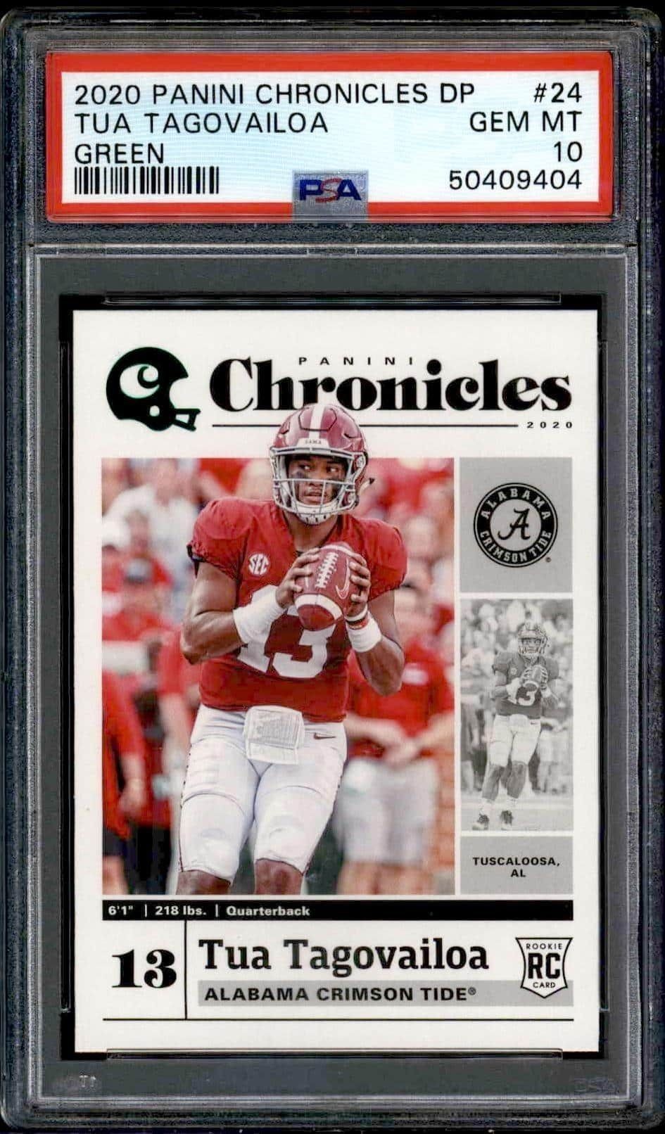 2020 Panini Chronicles Draft Picks Tua Tagovailoa #24 trading card