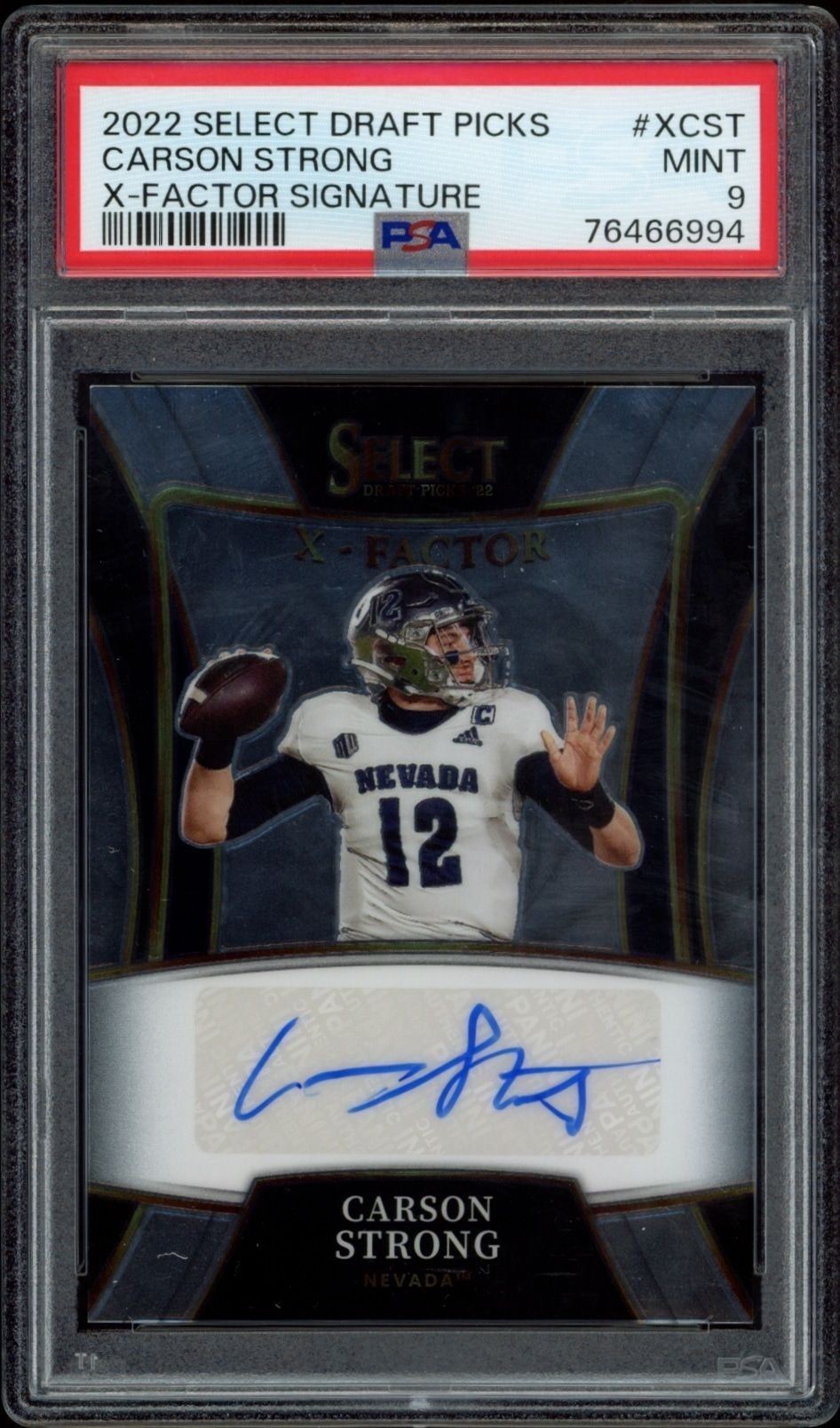 2022 Panini Select Draft Picks Carson Strong #X-CST trading card