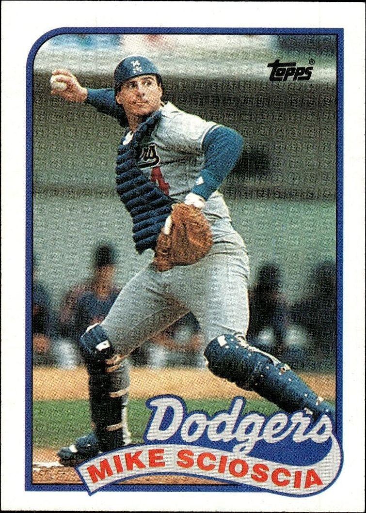1989 Topps Mike Scioscia #755 trading card
