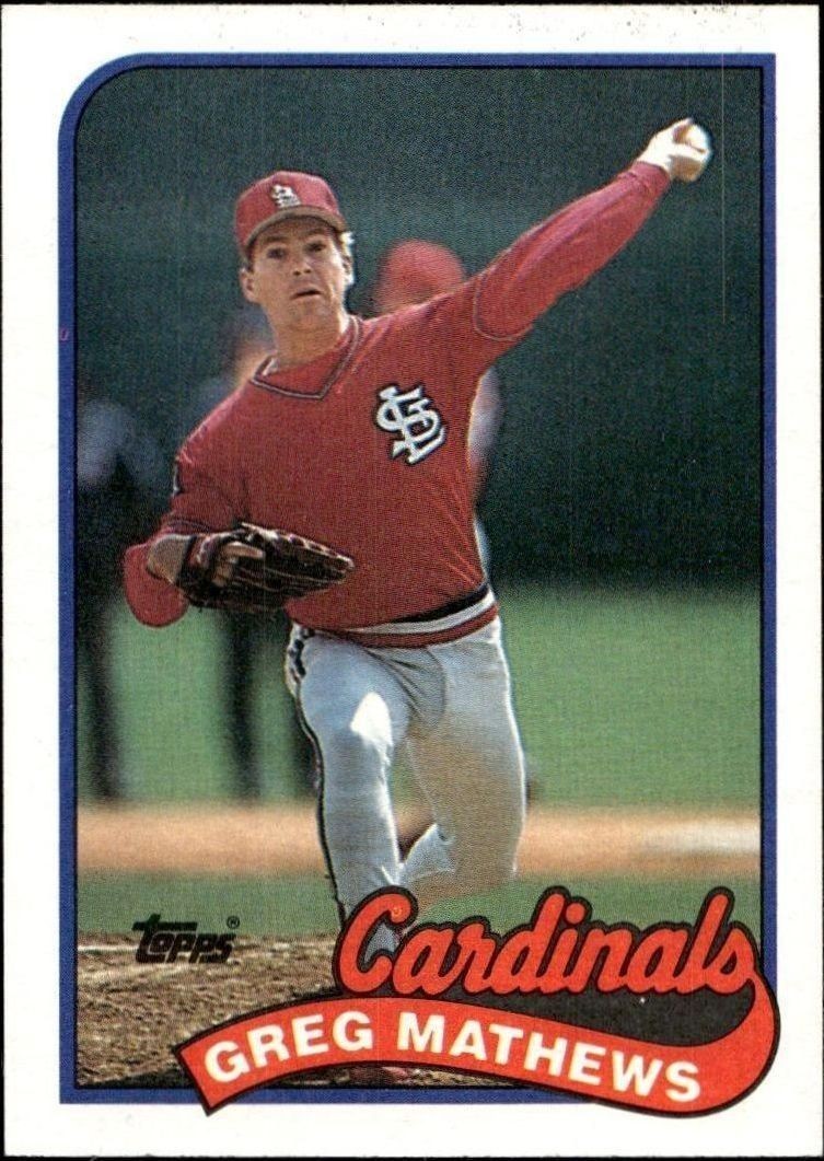 1989 Topps Greg Mathews #97 trading card