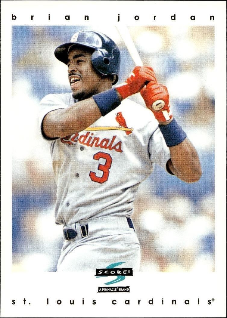 1997 Score Brian Jordan #55 trading card