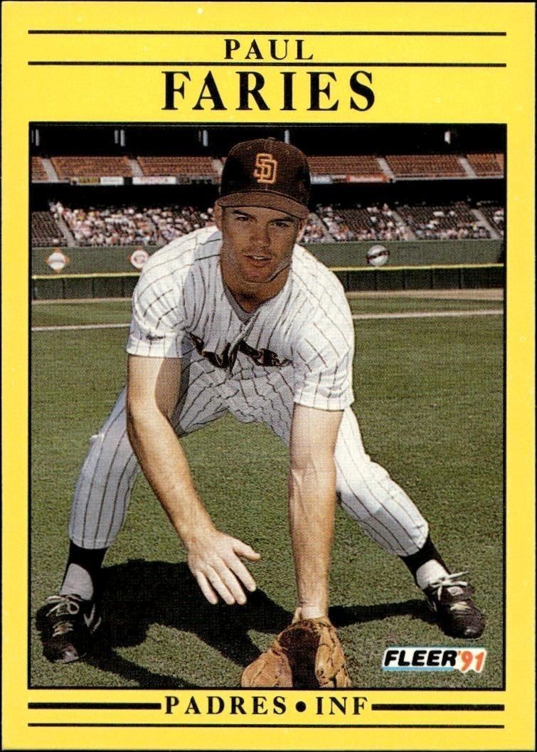 1991 Fleer Paul Faries #528 trading card