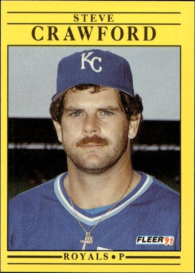1991 Fleer Steve Crawford #554 trading card