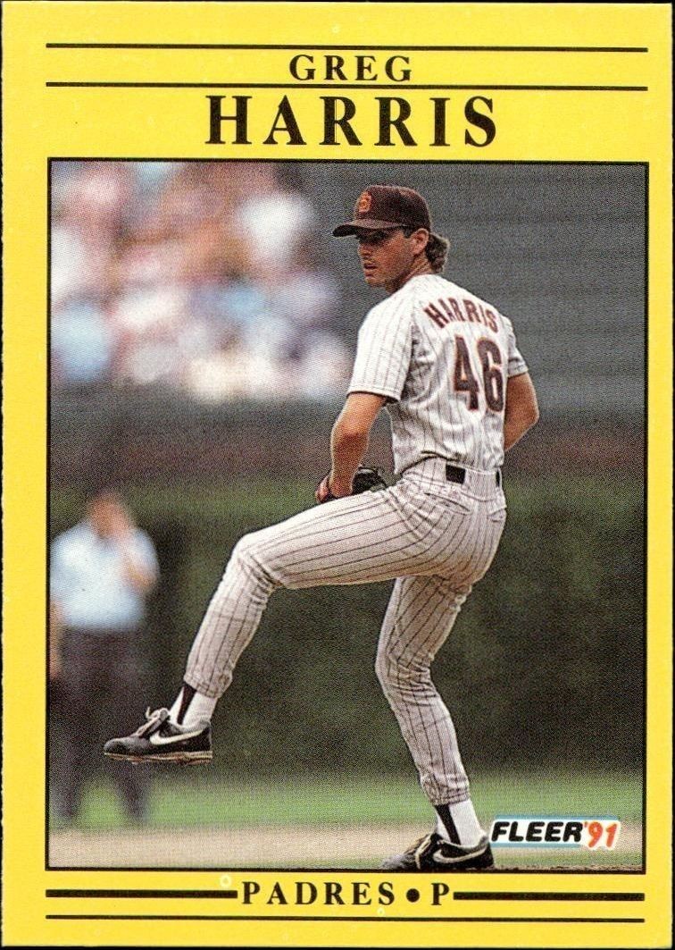 1991 Fleer Greg Harris #531 trading card