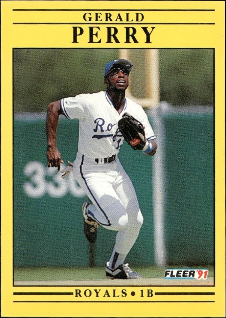 1991 Fleer Gerald Perry #566 trading card
