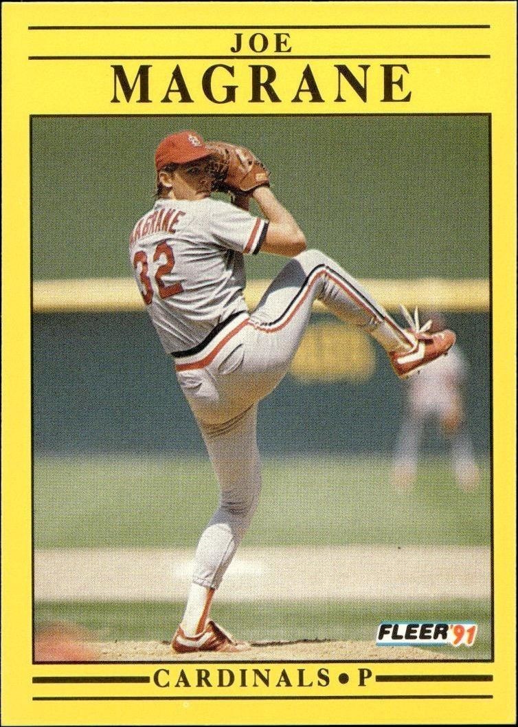 1991 Fleer Joe Magrane #638 trading card