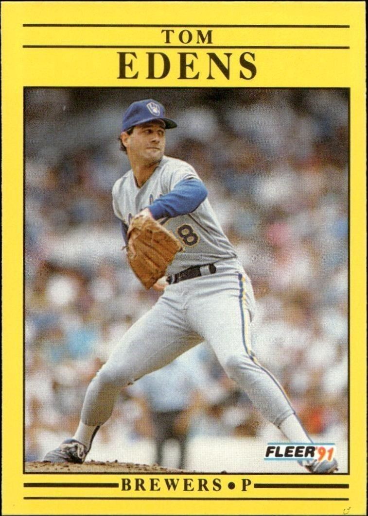 1991 Fleer Tom Edens #582 trading card