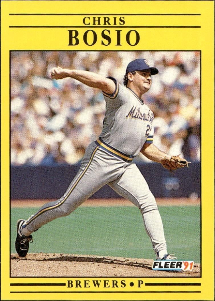 1991 Fleer Chris Bosio #576 trading card