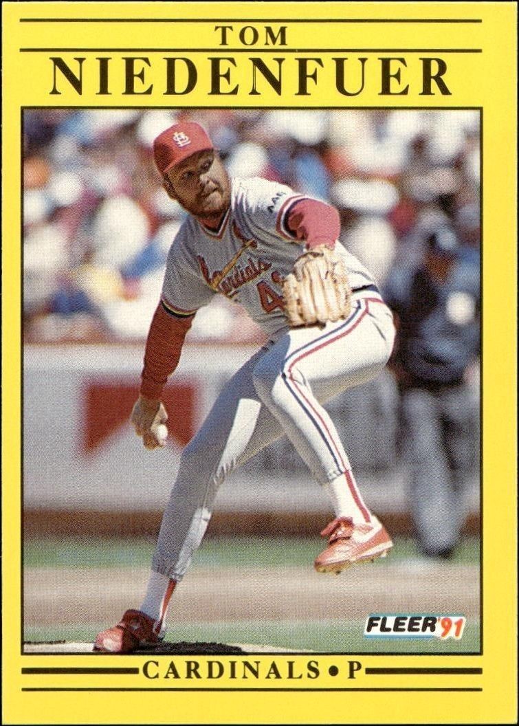 1991 Fleer Tom Niedenfuer #639 trading card