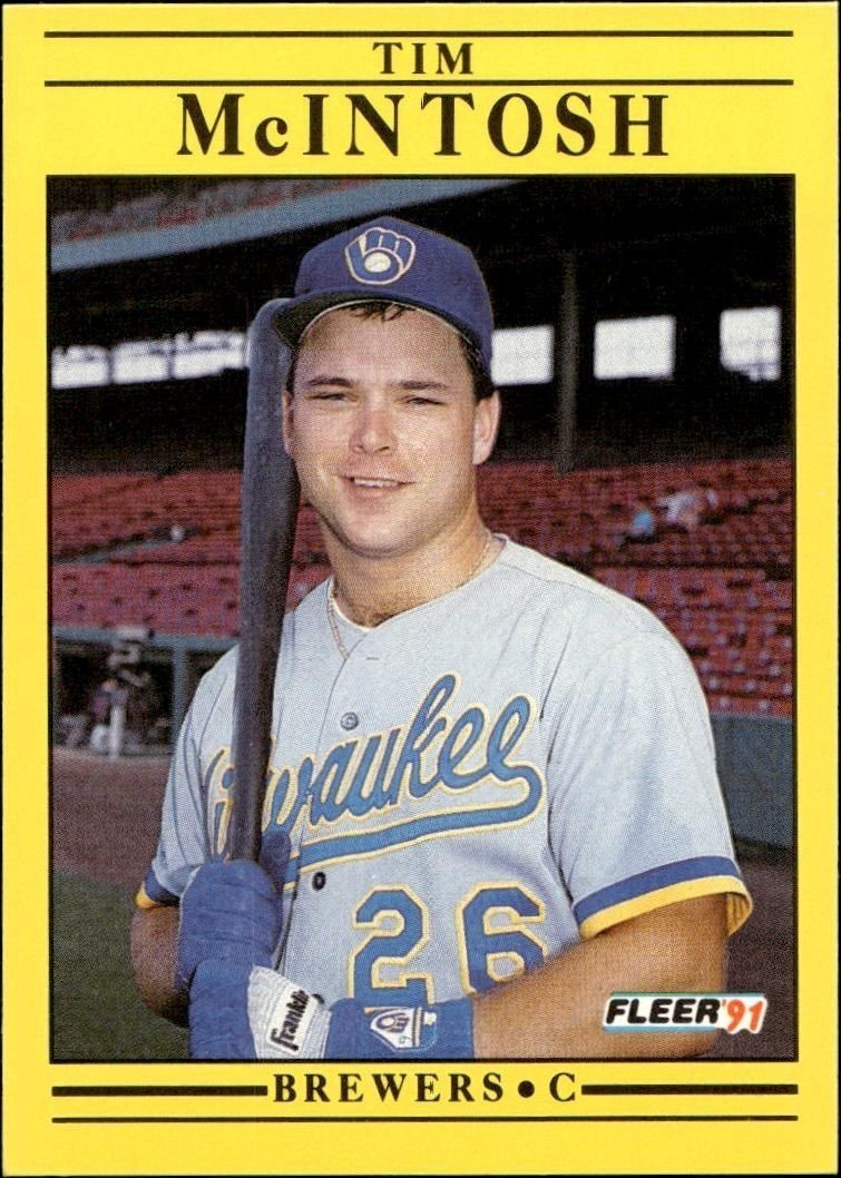 1991 Fleer Tim McIntosh #589 trading card