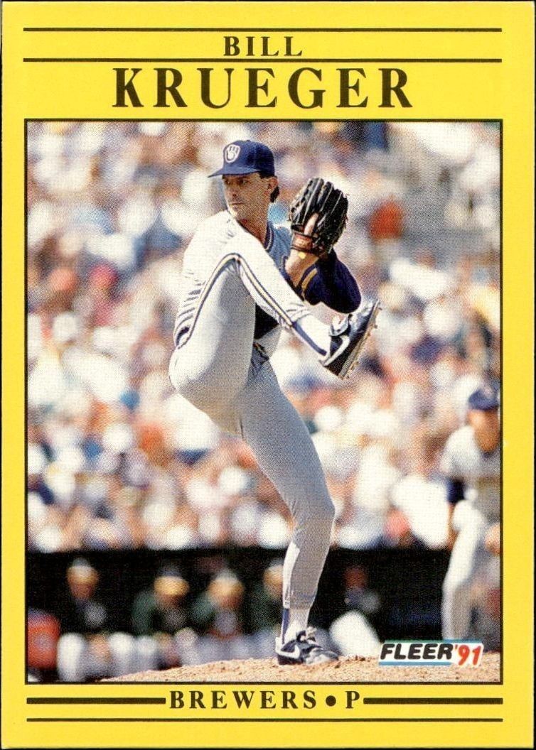 1991 Fleer Bill Krueger #588 trading card