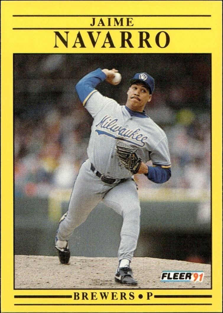 1991 Fleer Jaime Navarro #592 trading card