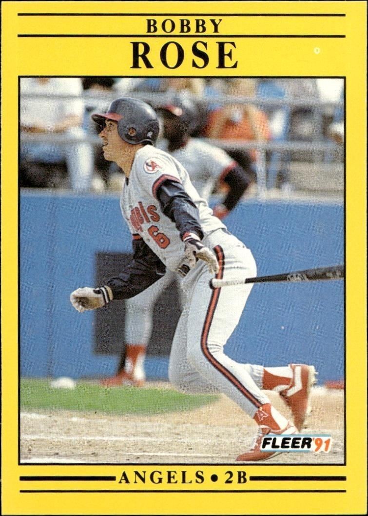 1991 Fleer Bobby Rose #324 trading card