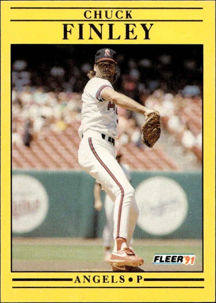 1991 Fleer Chuck Finley #313 trading card