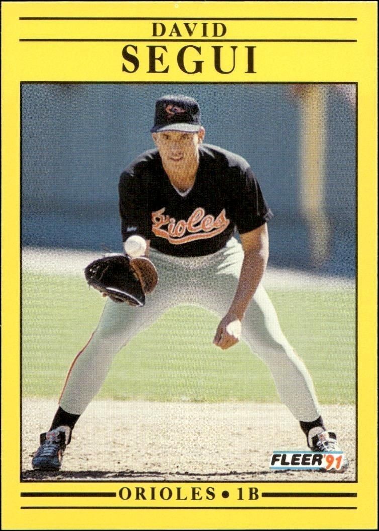 1991 Fleer David Segui #492 trading card