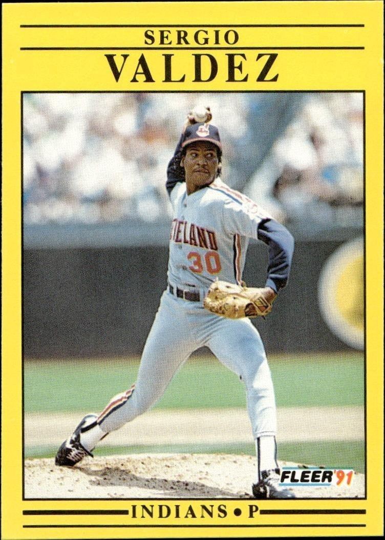1991 Fleer Sergio Valdez #380 trading card