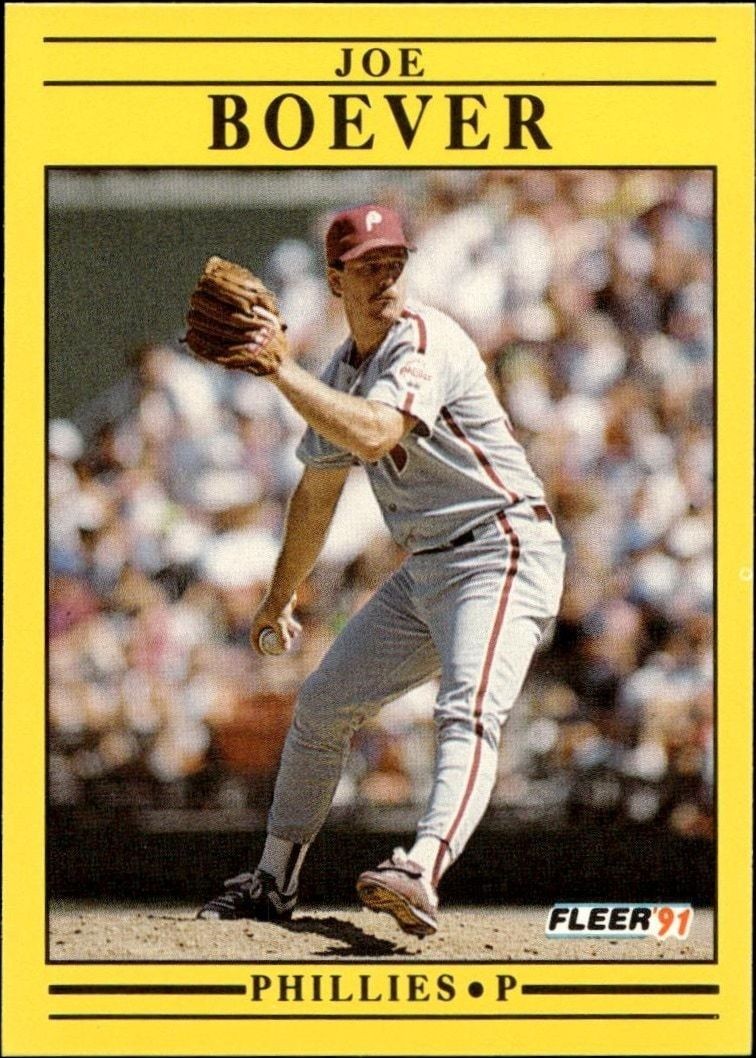 1991 Fleer Joe Boever #387 trading card