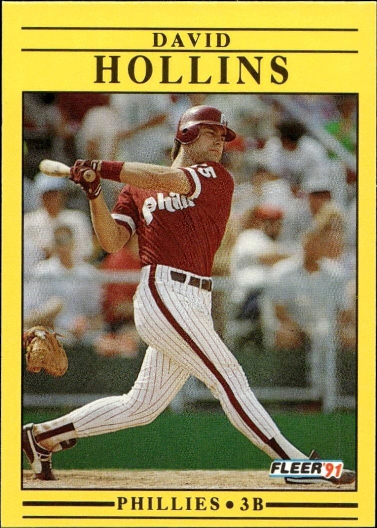 1991 Fleer David Hollins #399 trading card