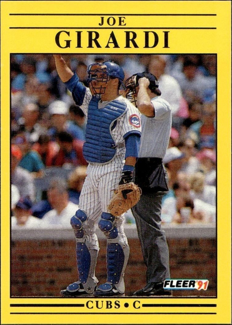 1991 Fleer Joe Girardi #421 trading card