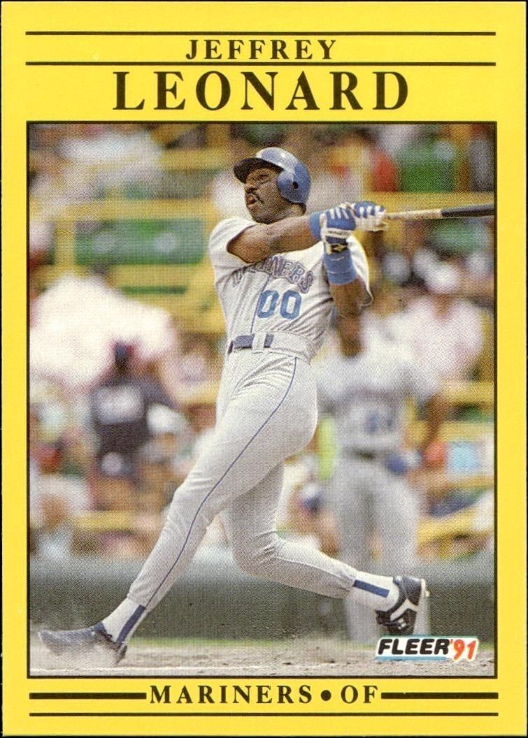1991 Fleer Jeffrey Leonard #456 trading card