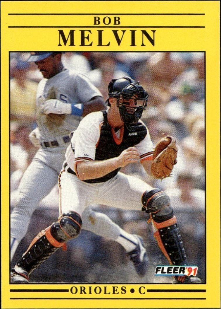 1991 Fleer Bob Melvin #482 trading card