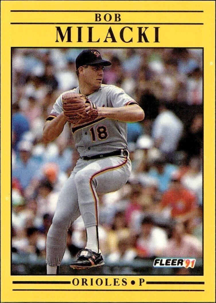 1991 Fleer Bob Milacki #483 trading card
