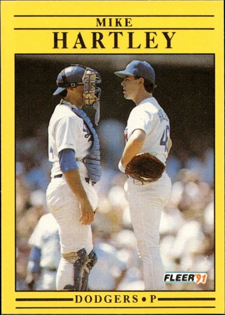 1991 Fleer Mike Hartley #205 trading card