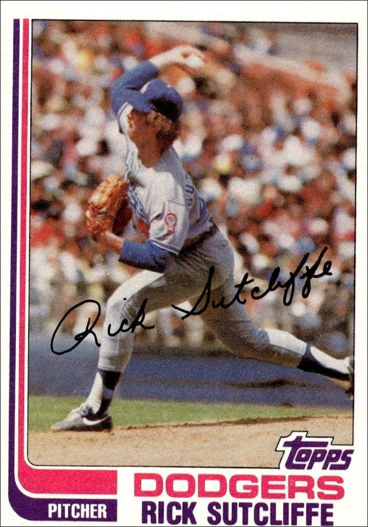 1982 Topps Rick Sutcliffe #609 trading card