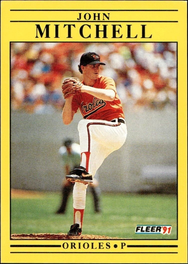 1991 Fleer John Mitchell #485 trading card
