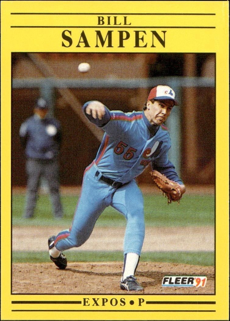 1991 Fleer Bill Sampen #247 trading card