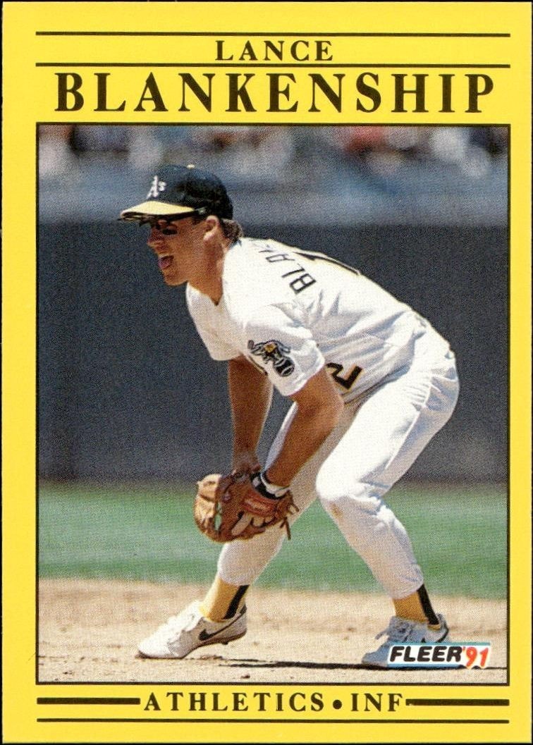 1991 Fleer Lance Blankenship #3 trading card