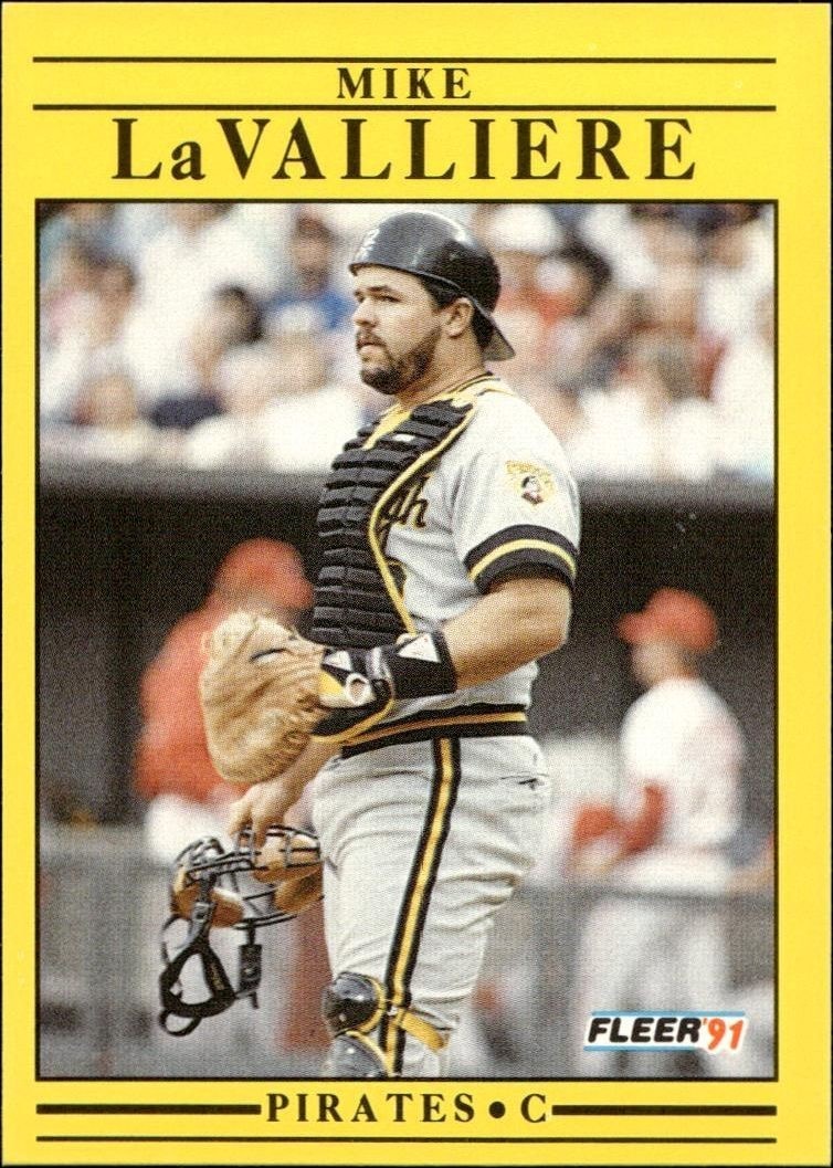 1991 Fleer Mike LaValliere #42 trading card