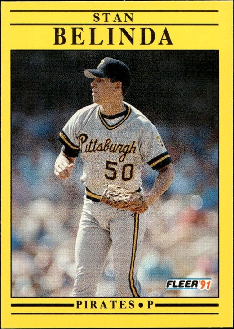 1991 Fleer Stan Belinda #30 trading card