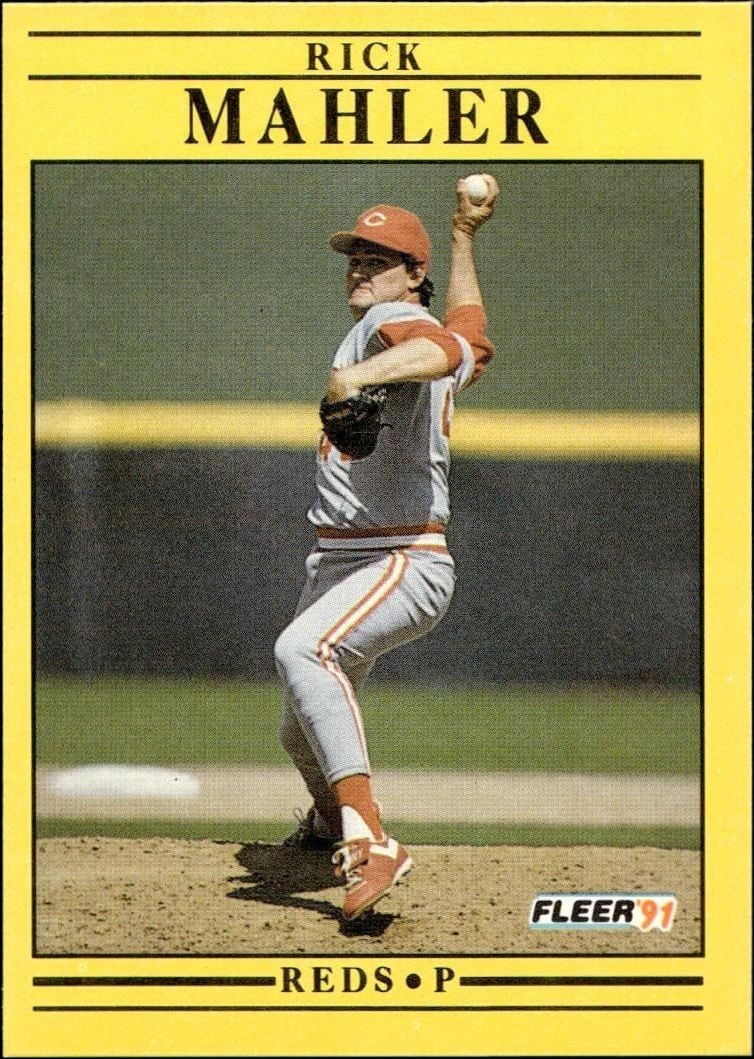 1991 Fleer Rick Mahler #71 trading card