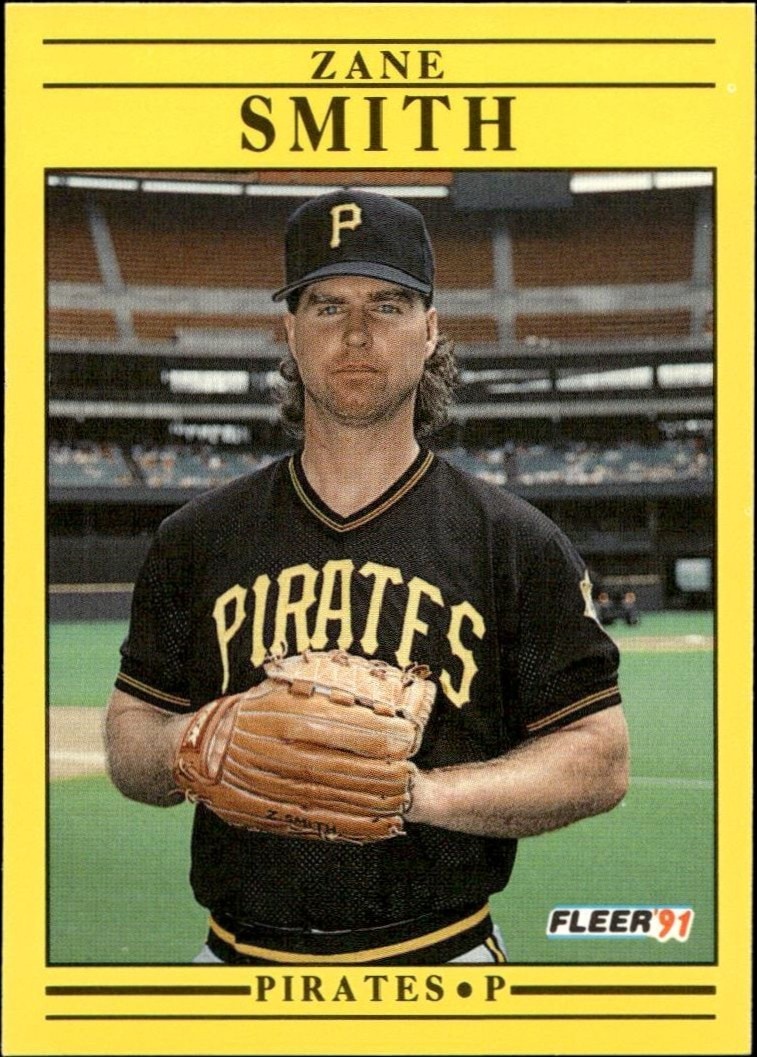 1991 Fleer Zane Smith #51 trading card