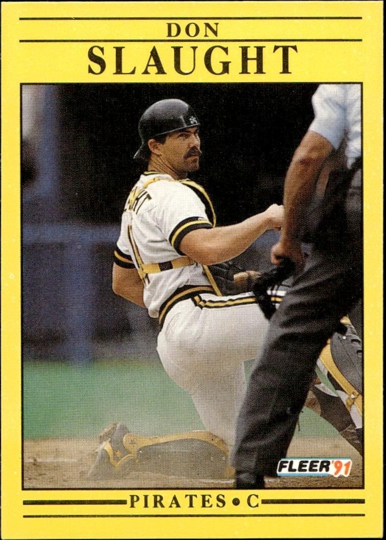 1991 Fleer Don Slaught #49 trading card