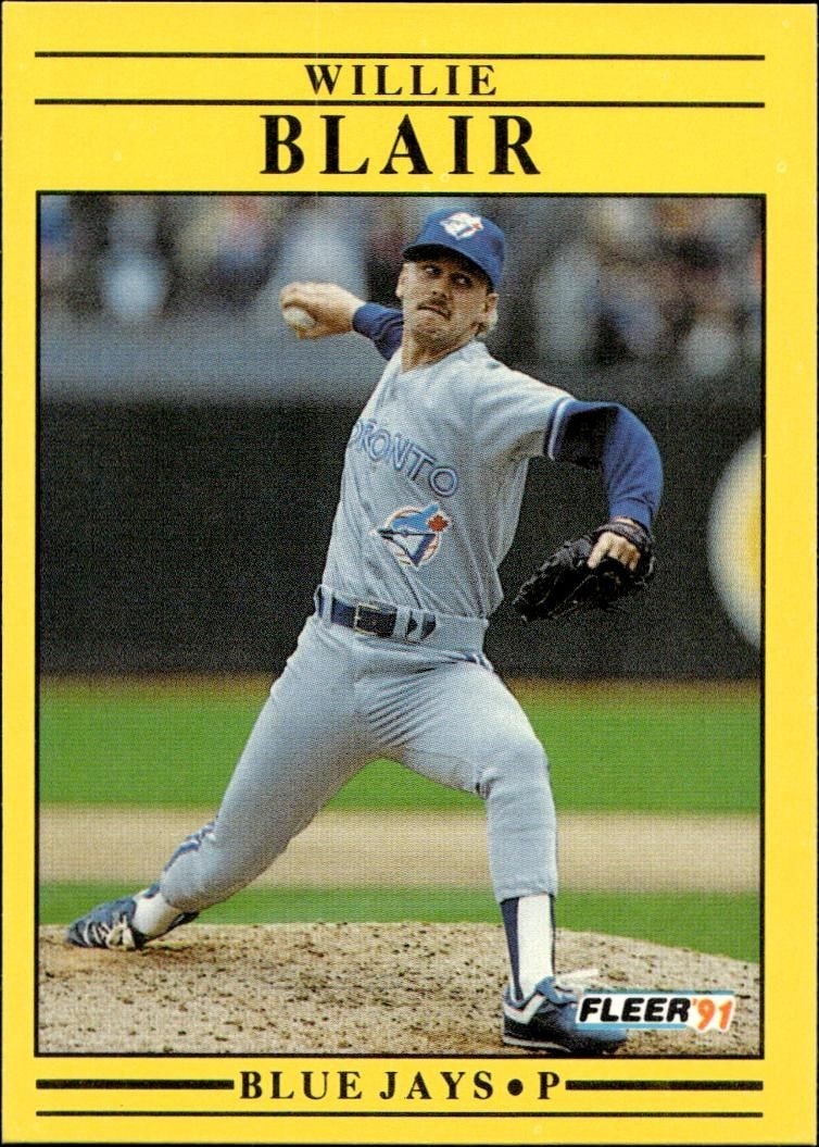 1991 Fleer Willie Blair #170 trading card